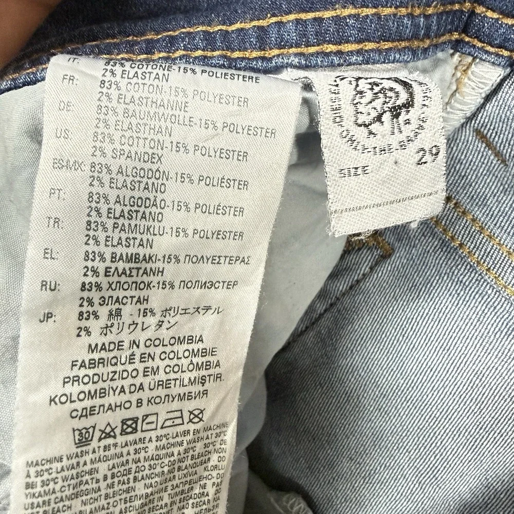 Diesel Safado-R Jeans Men 29x32 Blue Slim Straight Stretch‎ Medium Wash RC79I